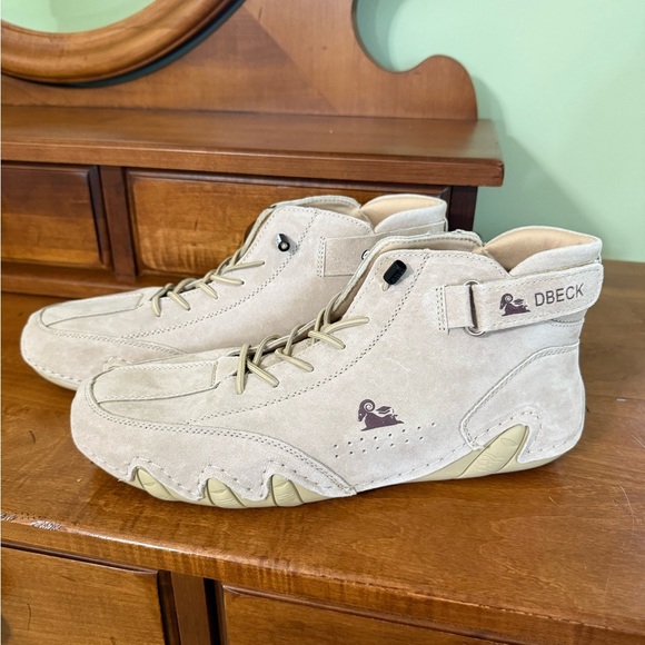 NEW DBECK Unisex suede Velcro leather Ankle Boots hiking waterproof shoe - Picture 8 of 14